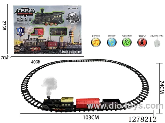 Electric Train Tracks W L/M/spray 103*74CM