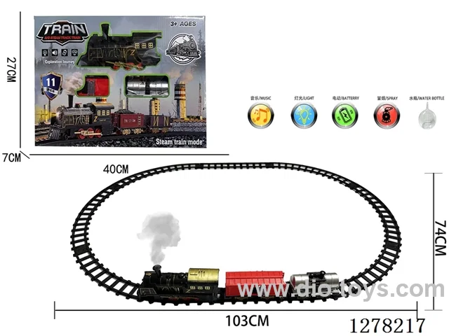 Electric Train Tracks W L/M/spray 103*74CM