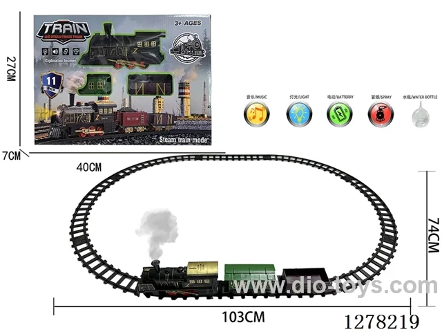 Electric Train Tracks W L/M/spray 103*74CM