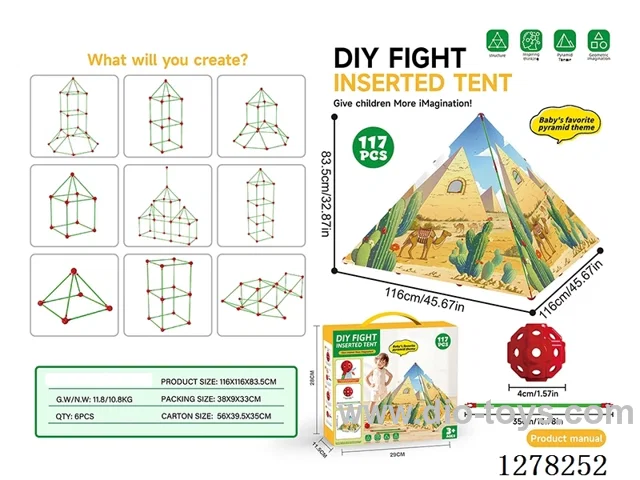 DIY Building Block Tent - Pyramid