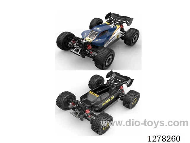 1/16 2.4G RC Car - Blue/Black (Comes with dual-shell body and dual tires)