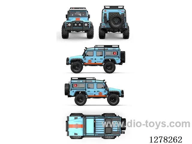 1/8 8CH RC Car - Standard Kit (No Battery Included) - Blue