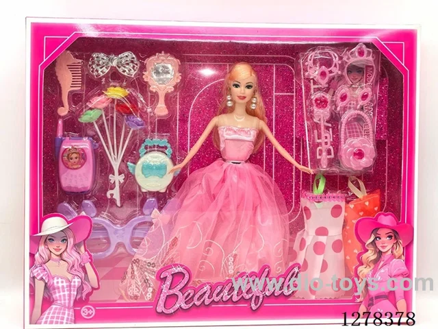 11-inch Solid-Body Doll with Accessories, 2 Hanging Outfits (Assorted Styles)