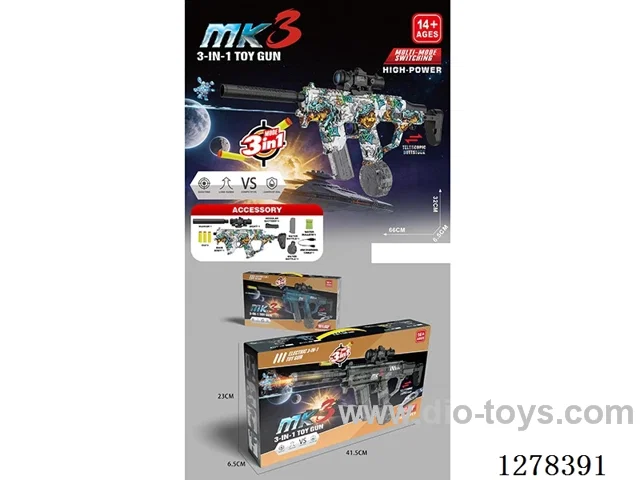 MK3 Three-Mode Gun (Soft Bullets, Water Bullets, Water Gun)