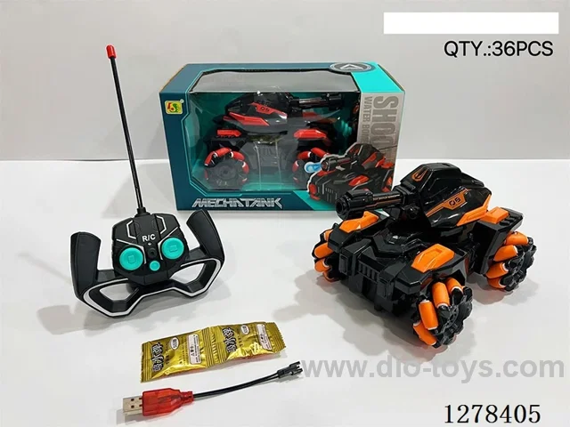 1:16 4ch 49MHz RC Car with water bullet  included battery