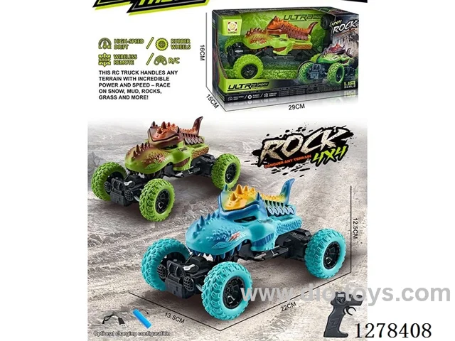 1:18 RC Climbing Dinosaur Car (Batteries Included)