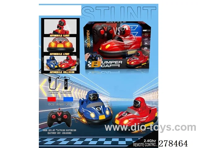 Remote-Controlled Bumper Car (Single Pack)included battery  2 colors