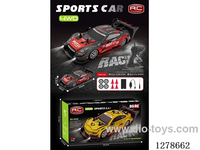 1:20 2.4G 4ch 4WD semi-scale RC car with light included battery