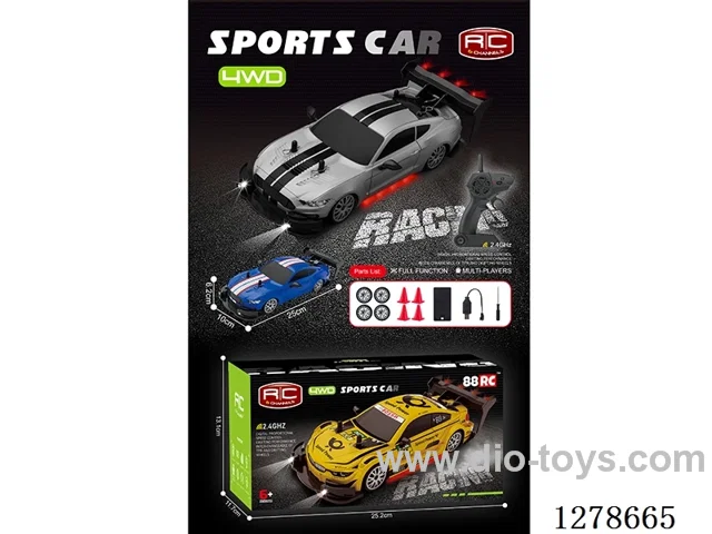 1:20 2.4G 4ch 4WD semi-scale RC car with light included battery