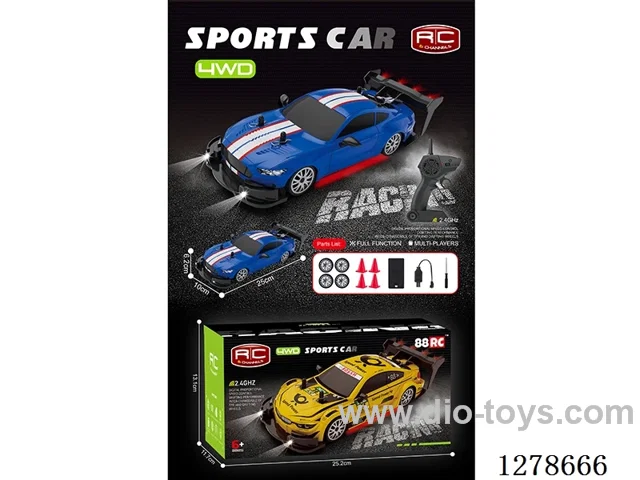 1:20 2.4G 4ch 4WD semi-scale RC car with light included battery