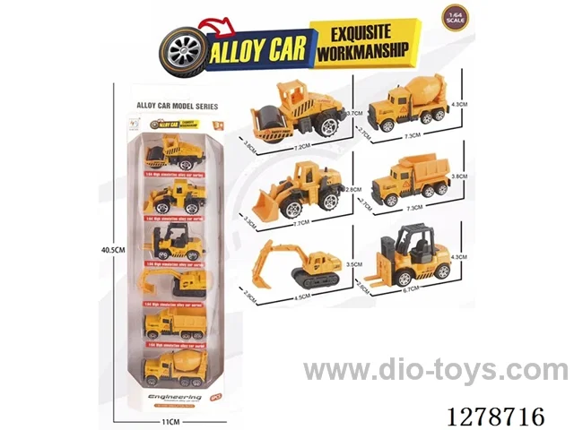 Free Wheel Alloy: 6 Construction Vehicles