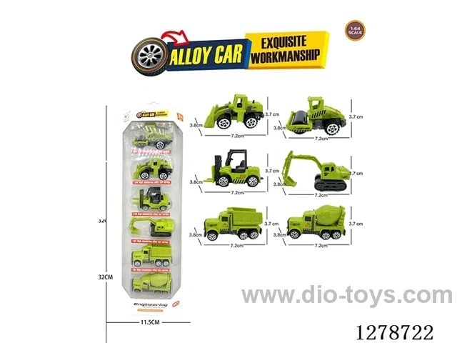Free Wheel Alloy: 6 Farmer Construction Vehicles