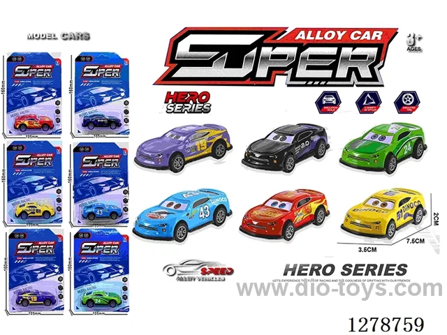 Pull back Metal Cars 6PCS