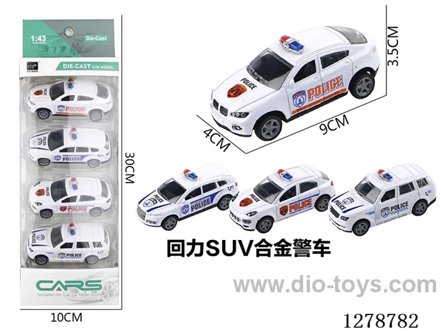 pull back alloy car 4PCS