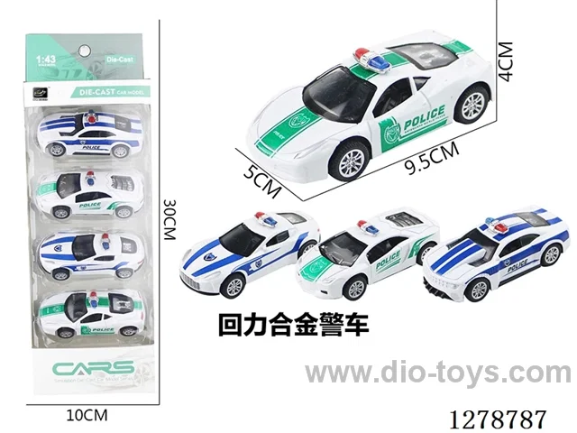pull back alloy car 4PCS
