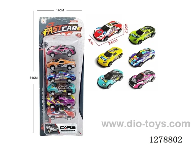 pull back Light Alloy/Metal Car 6PCS