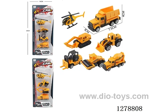 Free Wheel Alloy: 6 construction vehicles and 2 aircraft