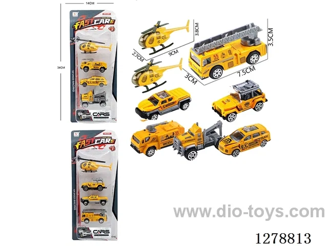 Free Wheel Alloy: 2 Airplanes and 6 Construction Vehicles