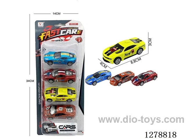 pull back alloy car 4PCS