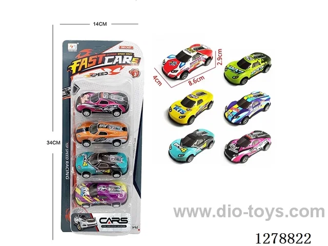 pull back Light Alloy/Metal Car 4PCS
