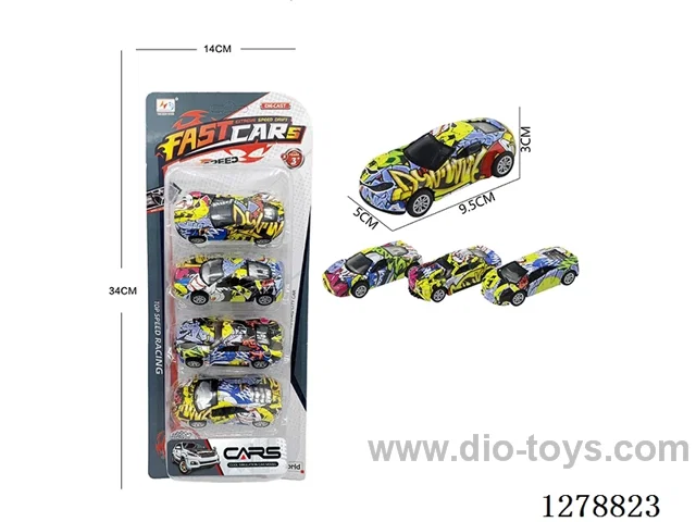 pull back alloy car 4PCS