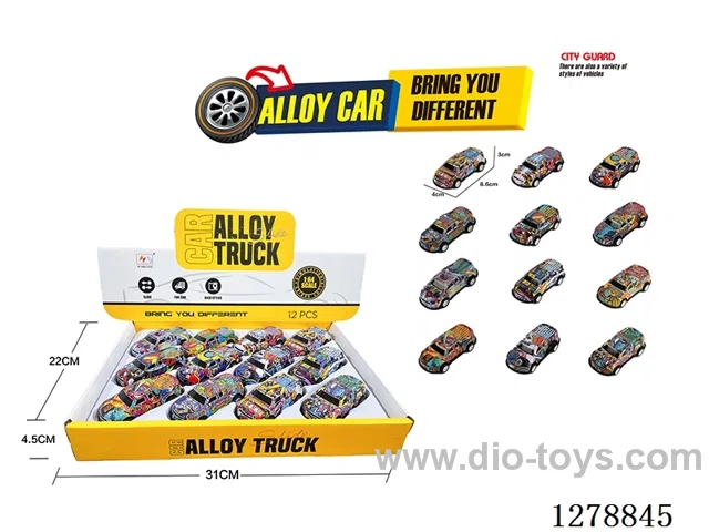 pull back Light Alloy Car 12PCS