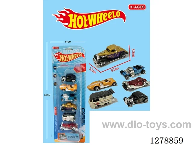 free wheel alloy car 6PCS