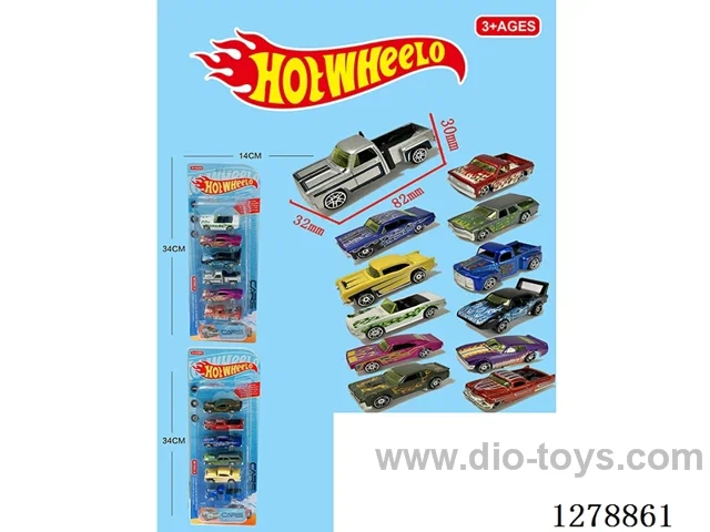 free wheel alloy car 6PCS 12 styles