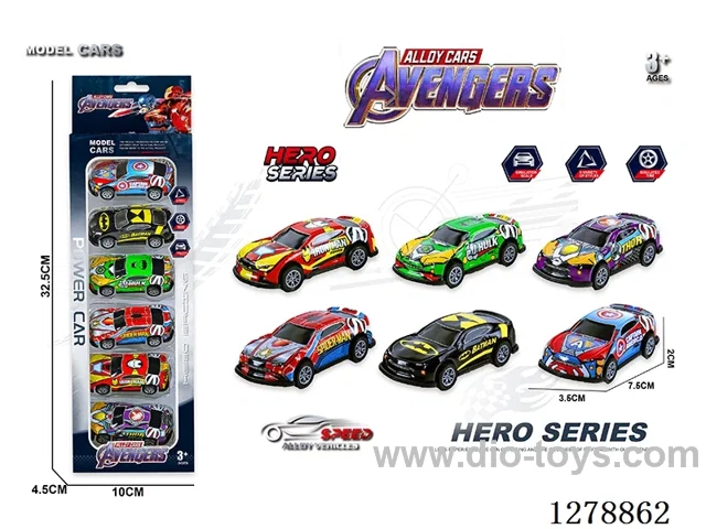 pull back alloy car 6PCS