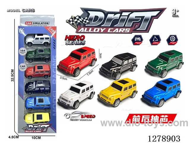 7.5CM pull back tin car 6PCS