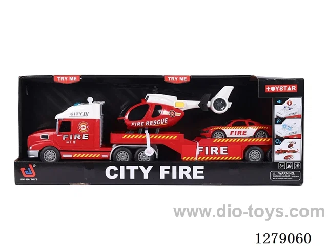 Fire inertia transport vehicle (sound, light)included battery