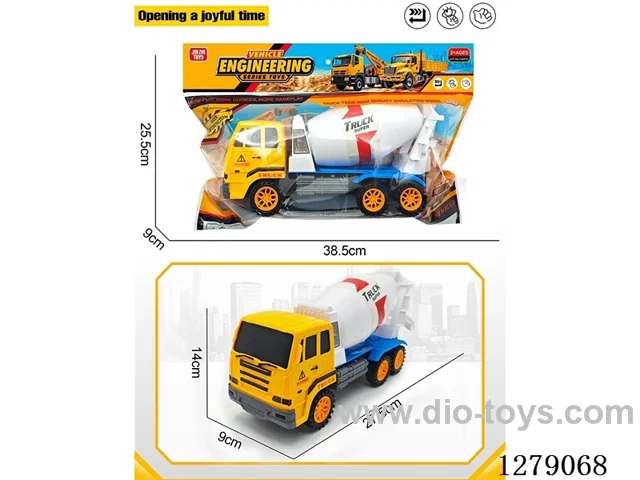 Inertial engineering mixer truck