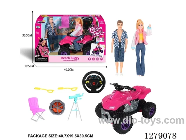 4ch RC Barbie Car Set W L/M included battery