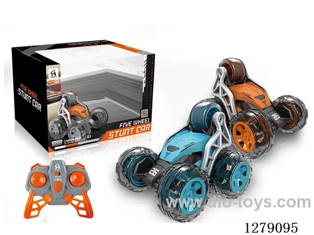 2.4G RC Stunt 5-wheel dump truck included battery 2 colors