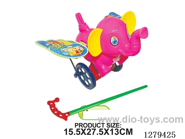 Push-Along Elephant (4 Colors)