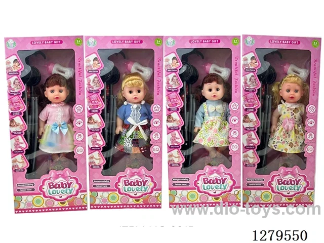 14inch doll with 12 IC (4 styles) with 55CM stroller