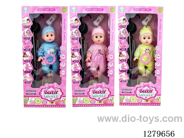 14inch doll with 4 IC (3 styles) with 55CM stroller