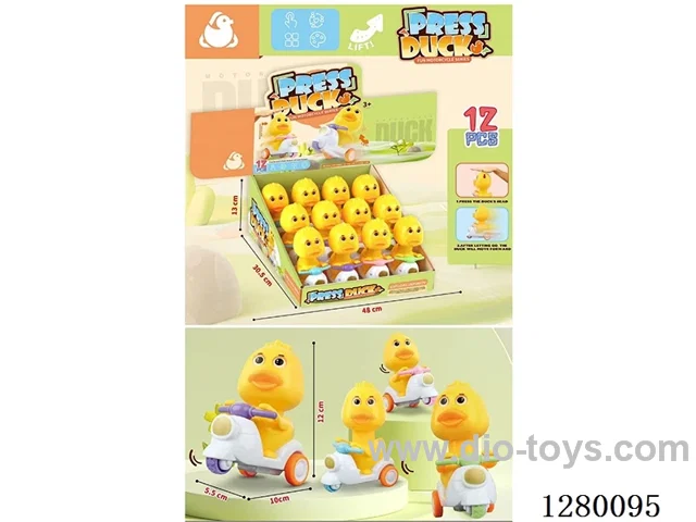 Push-Back Motorcycle Duck 12PCS