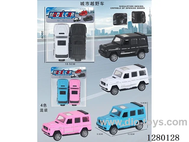 City Off-Road Inertia Model Car (Openable Doors) - 4 mixed