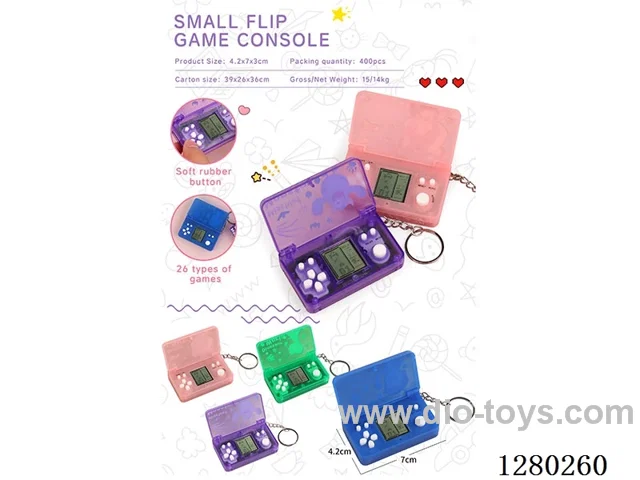Small Flip-Top Game Machine - Transparent