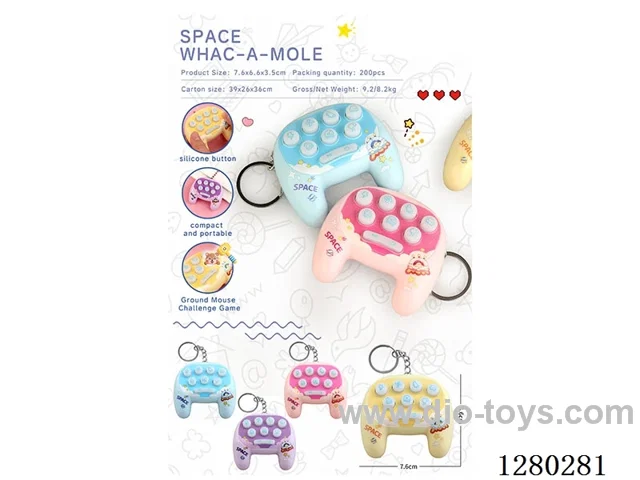 Space Controller Whack-a-Mole Keychain