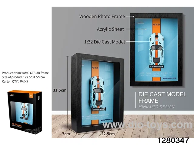 1:32 die-cast car m odel 3D Wall Hanging