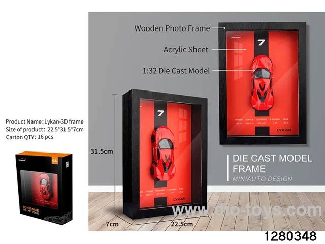 1:32 die-cast car m odel 3D Wall Hanging