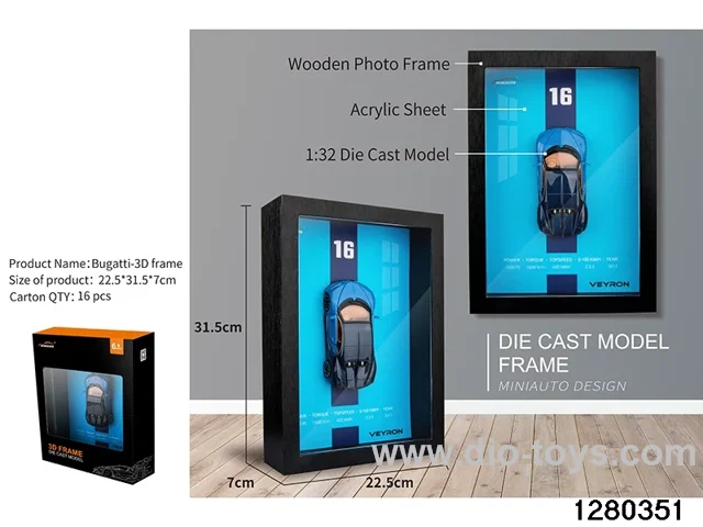 1:32 die-cast car m odel 3D Wall Hanging