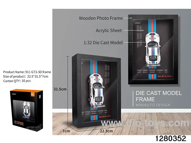 1:32 die-cast car m odel 3D Wall Hanging