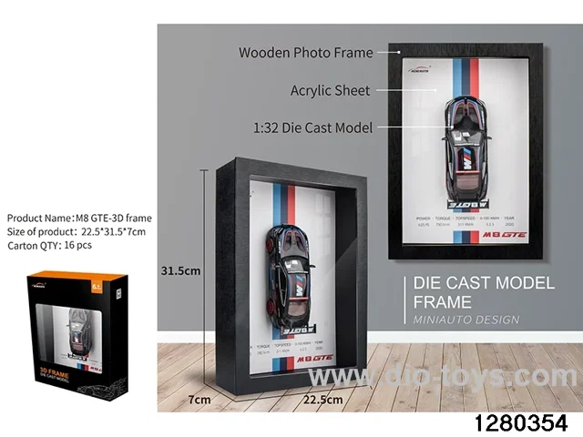 1:32 die-cast car m odel 3D Wall Hanging