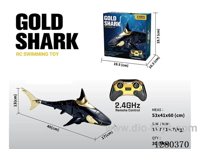 2.4G RC Shark (Black) with Battery Included
