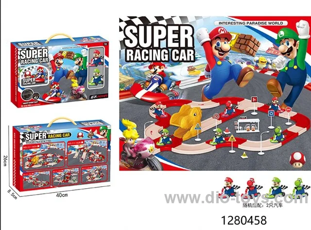 track car with 2pcs car（random mixed）