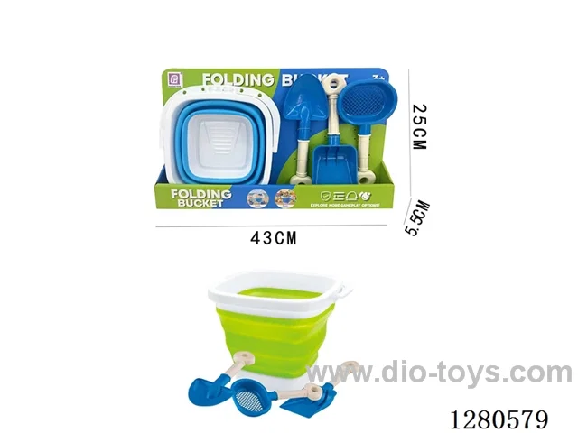 3L Foldable Telescopic Square Bucket with Sand Shovel