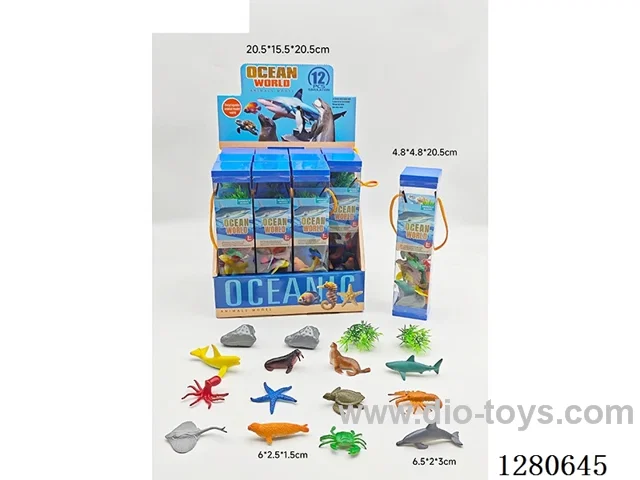 12PCS Marine Animal Set 12 boxes